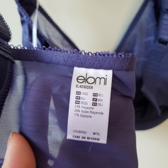 NWT Elomi "Cate" Underwire Bra - Sz 36J US / 36GG UK - Picture 4 of 7